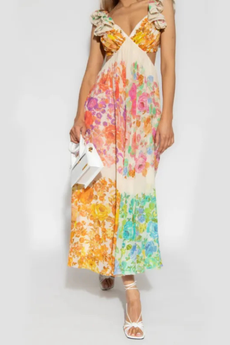 Seraphina | Ruffle Sleeve Long Dress Summer