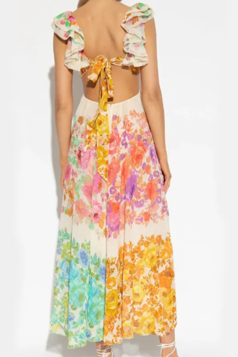 Seraphina | Ruffle Sleeve Long Dress Summer