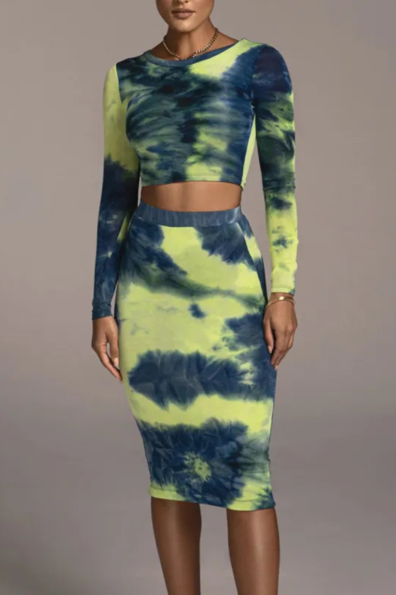 Seren | Casual Two-piece Blouse And Skirt