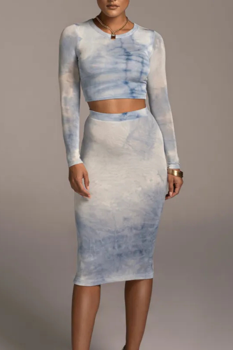 Seren | Casual Two-piece Blouse And Skirt