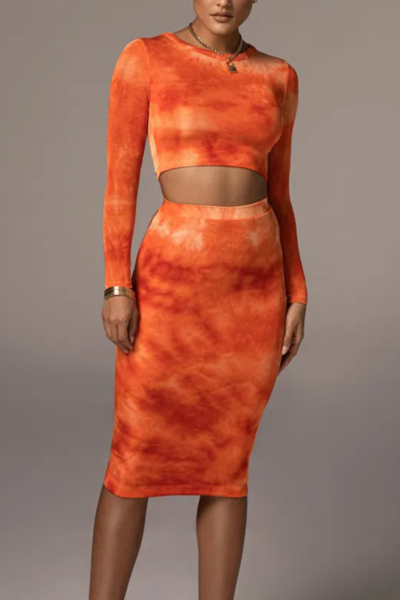 Seren | Casual Two-piece Blouse And Skirt