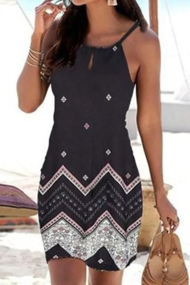 Sienna | Casual Mini Halter Beach Dress