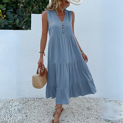LP | Dress with buttons and ruffles