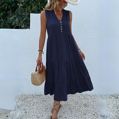 LP | Dress with buttons and ruffles