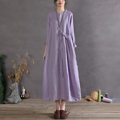 LP | Vintage maxi dress with short sleeves.