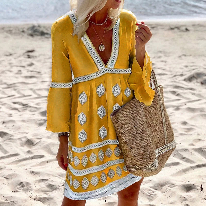 "Sarah" Colorful boho dress