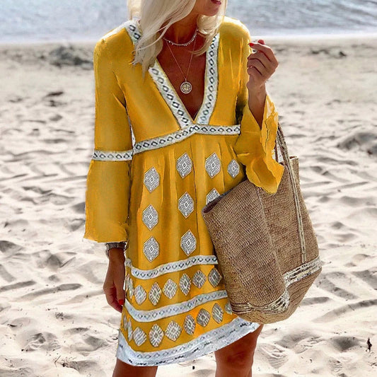 "Sarah" Colorful boho dress