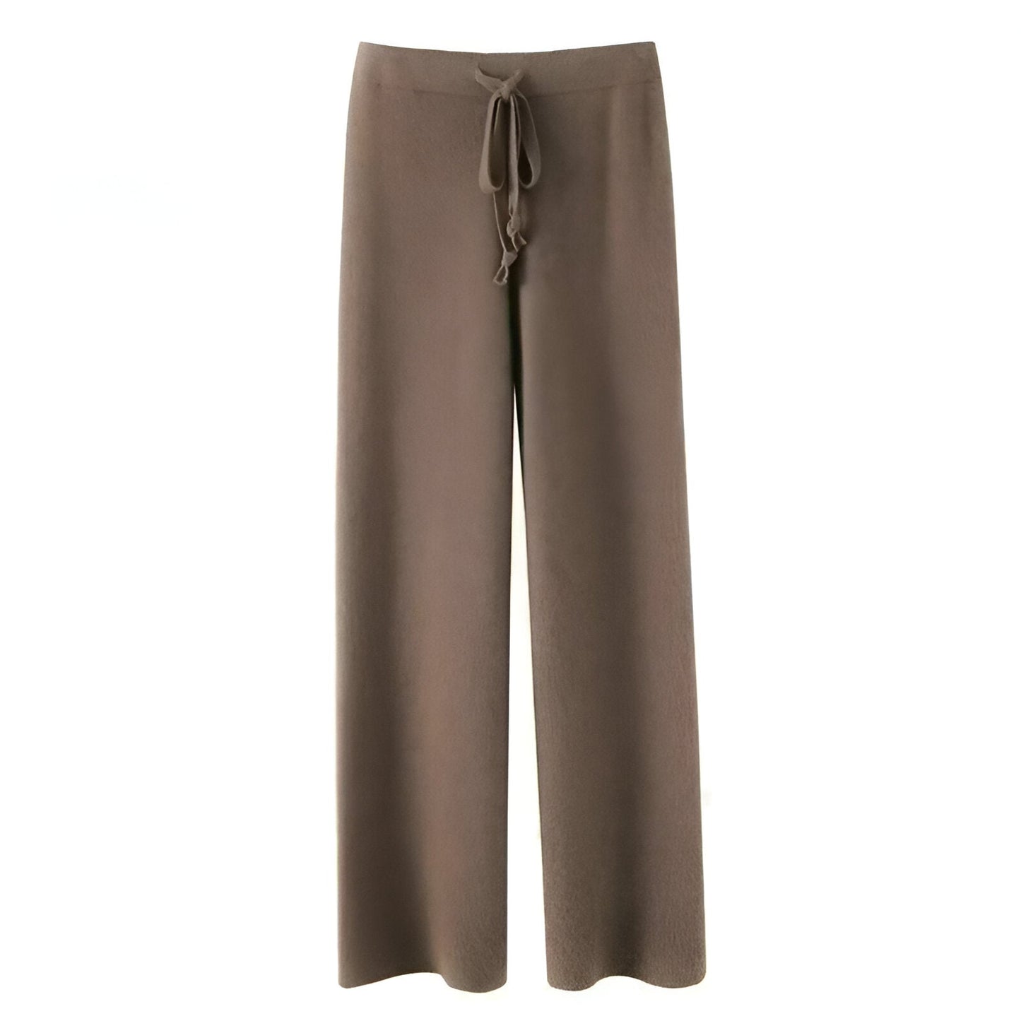 Malina | Comfortable knitted wool pants with wide legs