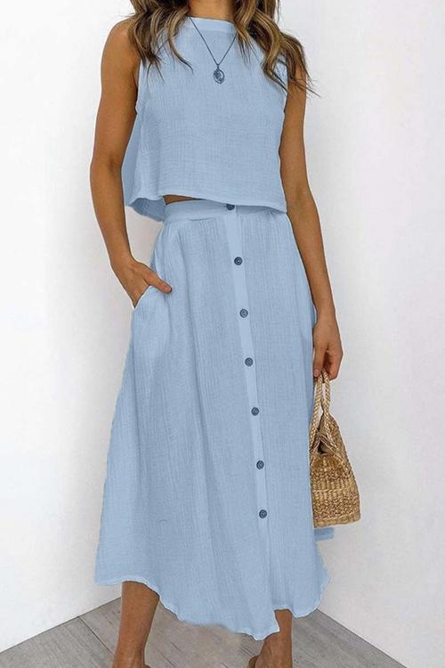 LP | Cool and effortless top and skirt