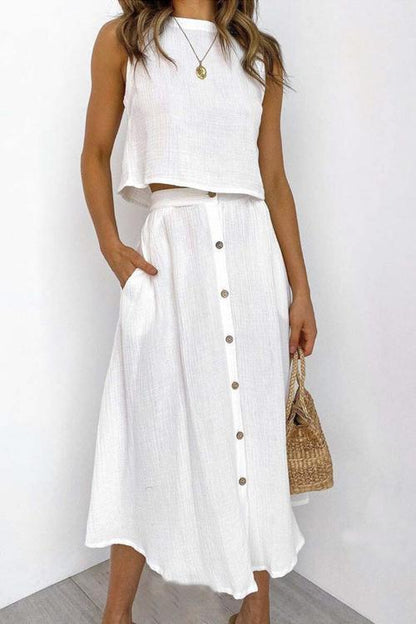 LP | Cool and effortless top and skirt