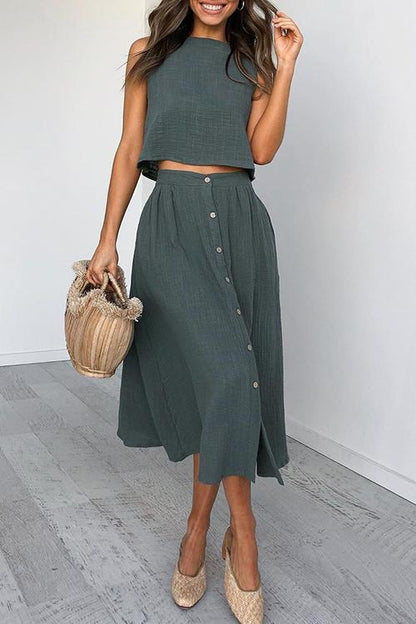 LP | Cool and effortless top and skirt
