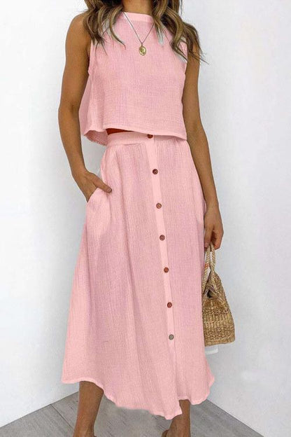 LP | Cool and effortless top and skirt