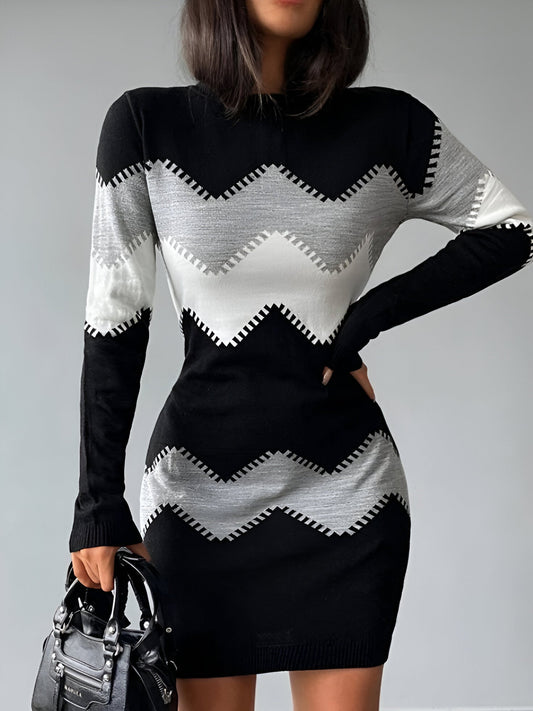 LP | Elegant knitted bodycon mini dress