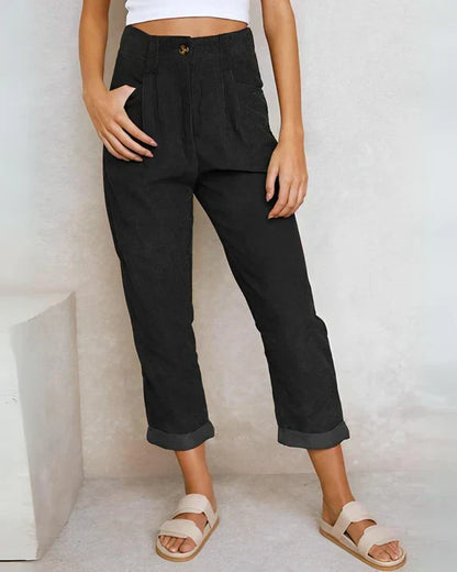 Classic high-waisted pants for women