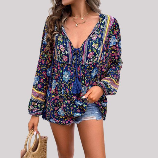 ByJules - Bohemian paisley blouse