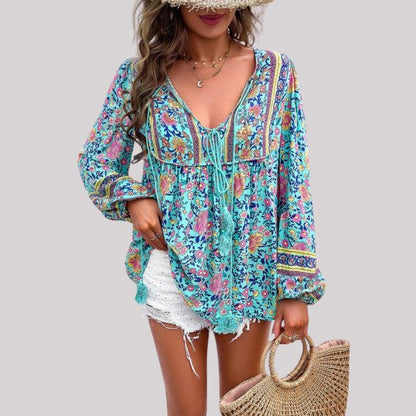 ByJules - Bohemian paisley blouse