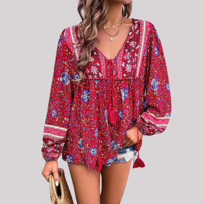 ByJules - Bohemian paisley blouse