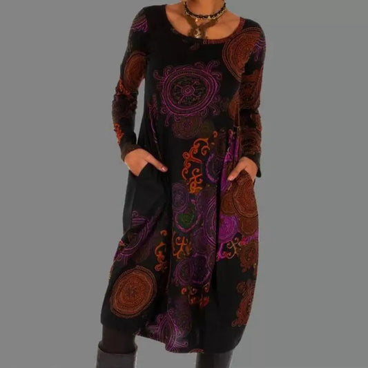 Vintage dress in boho style