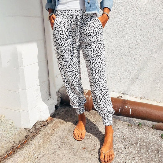 Leopard print pants