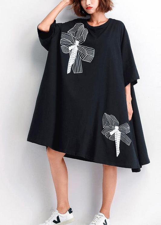 LP | Embroidered casual dresses with wide bottoms