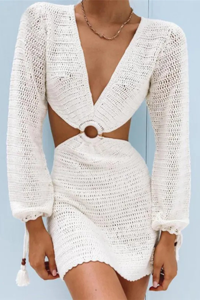 Wrenley |  Women Lace Solid Dresses
