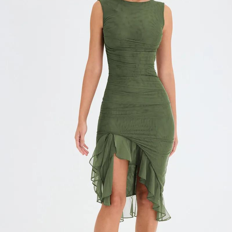 LP | Midi dress with ruffles