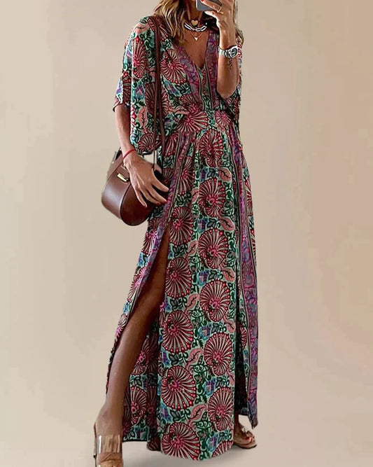 LP | Bohemian slit dress