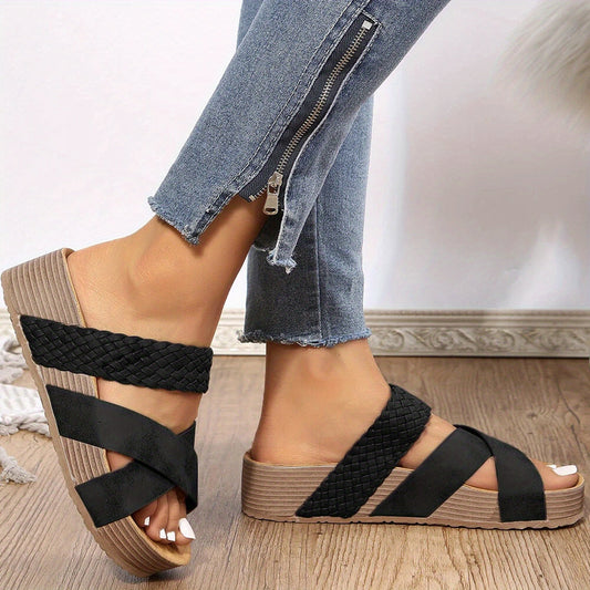 Hannah | Woven Sandals - Effortless modern look