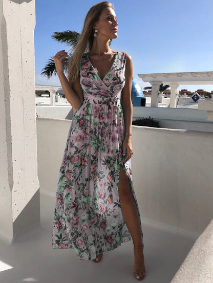 LP | Armie summer dress in printed chiffon