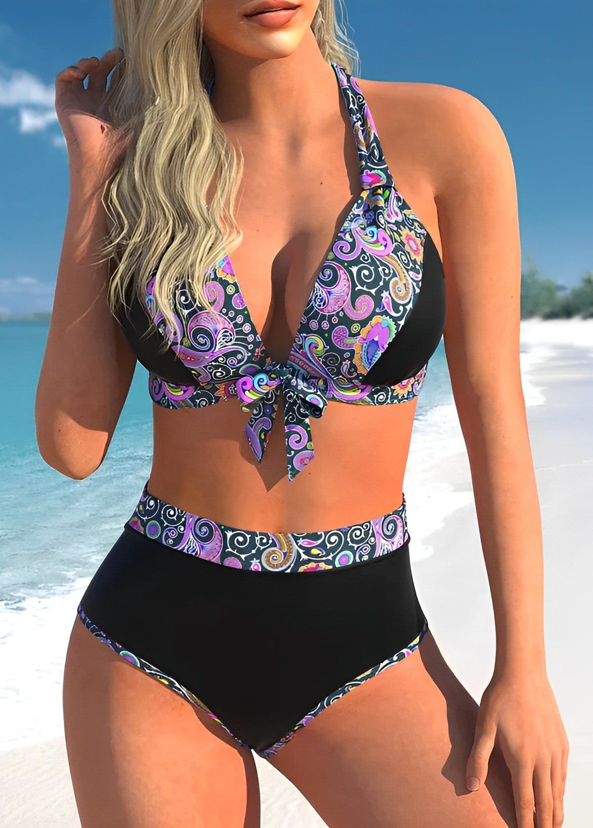Ami - Bikini with mandala print