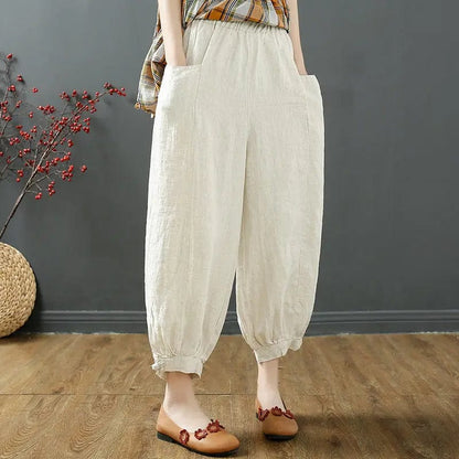 LP | Fashion pants with elastic waistband