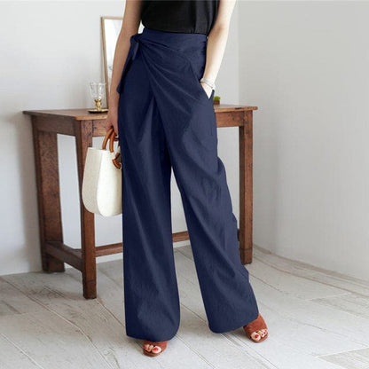 Elaine - Elegant high-waisted wrap pants