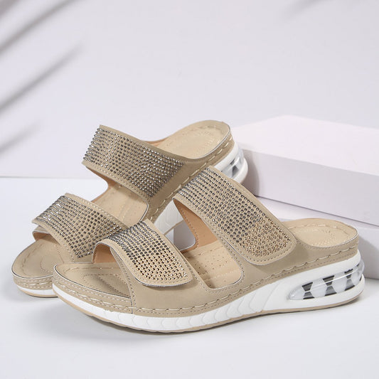 LP | Summer sandals with rhinestones for women