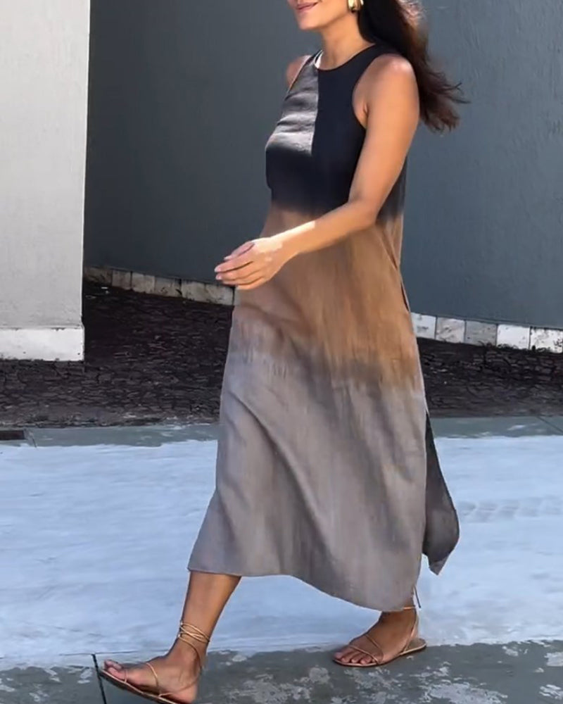 color gradient-sleeveless