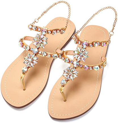 Crystal Slides | Diamond Sandals