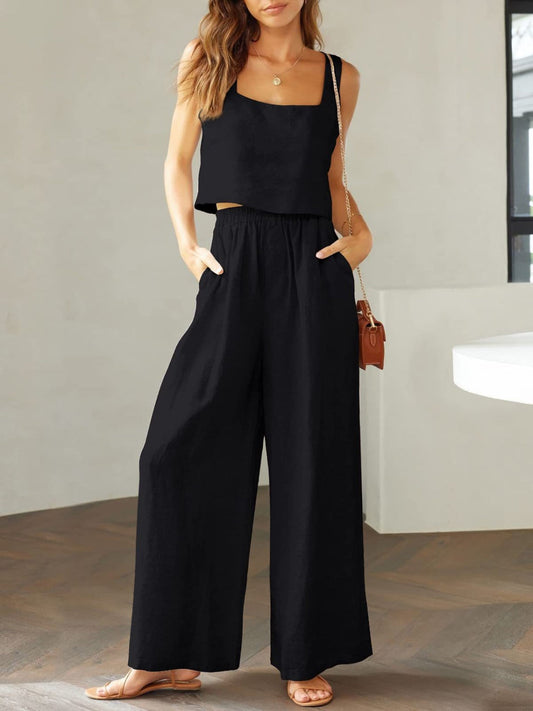 Wide trouser suits