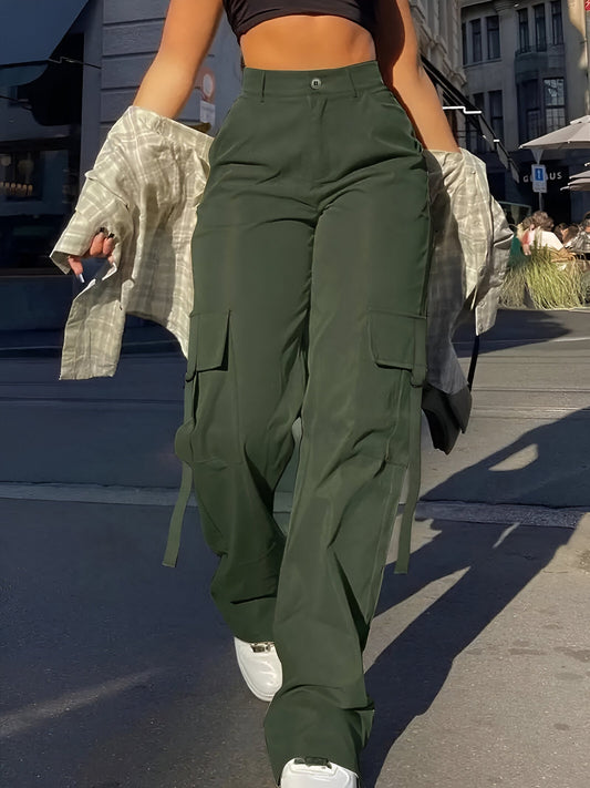 Berta | Casual cargo pants with a touch of freshness