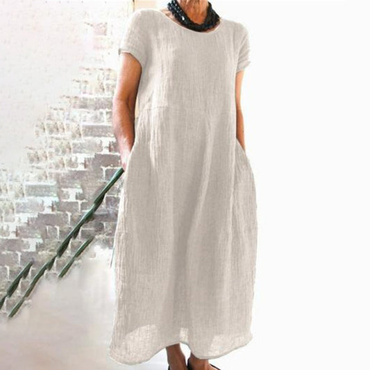 Loose one-color dress