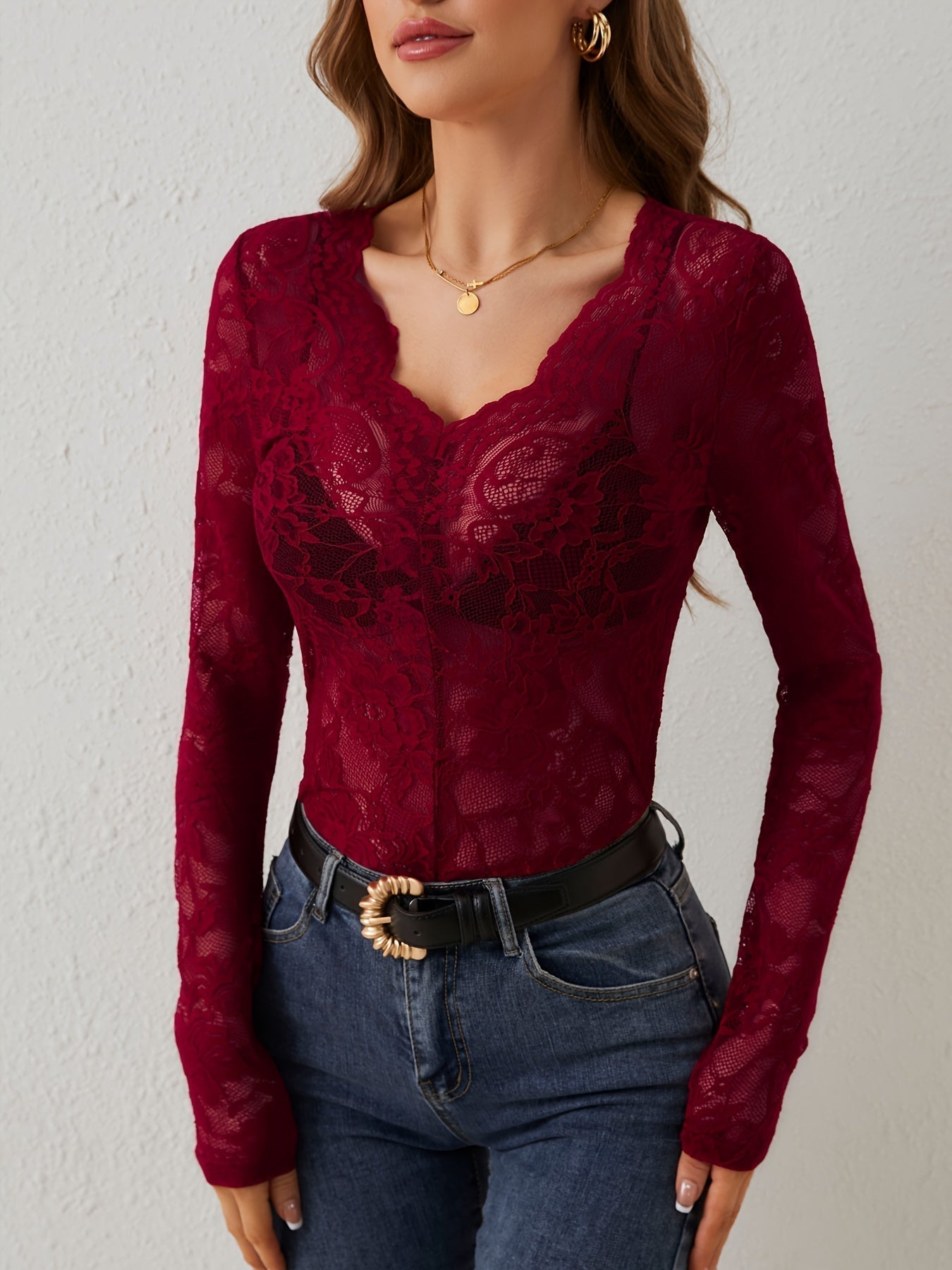 Women's lace shirt