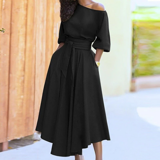 Ladies Long Wrap Dress | Midi