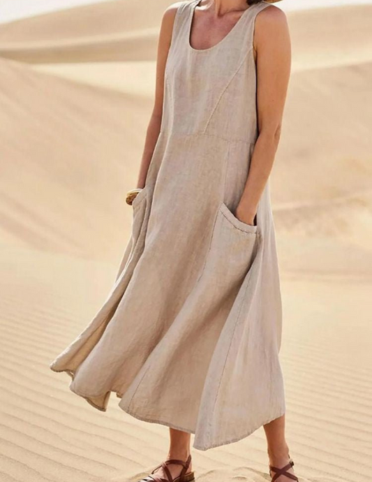Airy summer dress for ladies | Midi