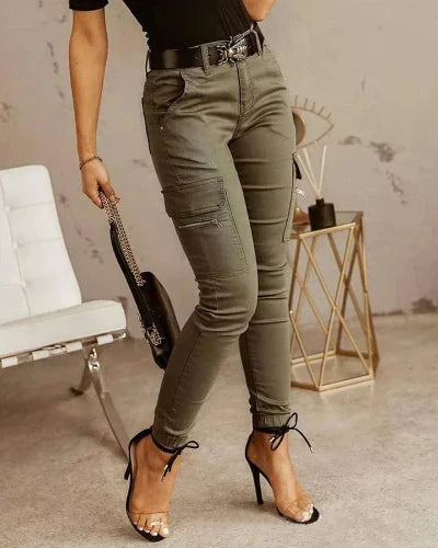 chic cargo pants for ladies