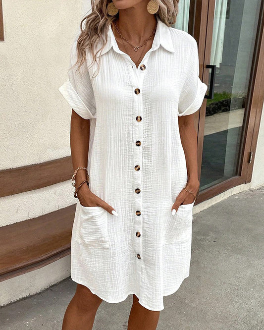 Comfortable shirt dress for women