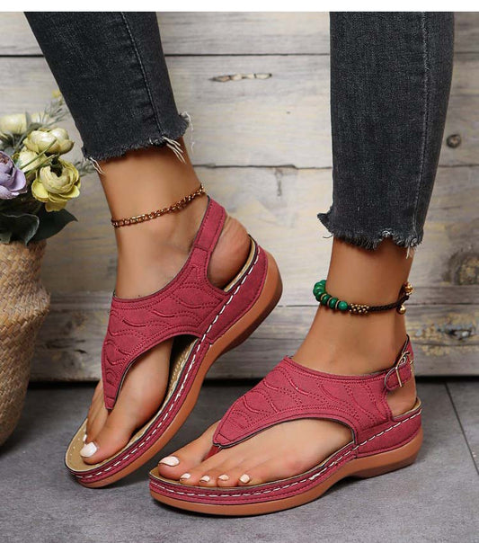 Irene® | Romanza Elegant wedge sandals for summer's beach look