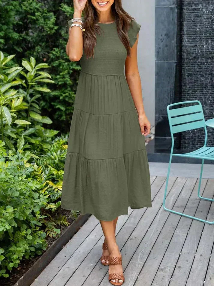 LP | Women's Short Sleeve Midi Dresses