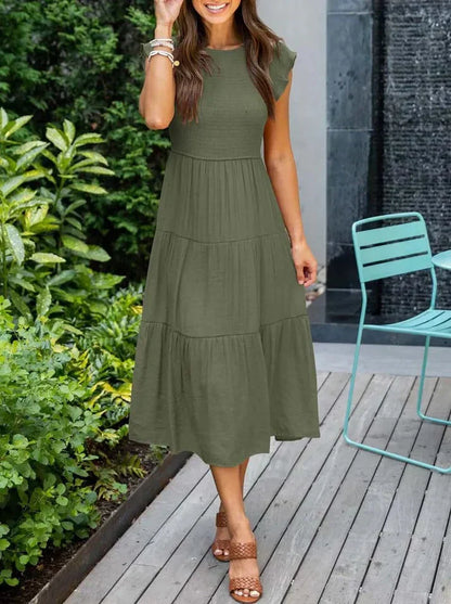LP | Women's Short Sleeve Midi Dresses