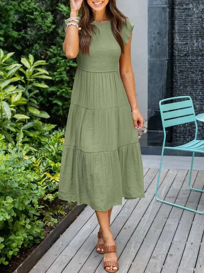 LP | Women's Short Sleeve Midi Dresses