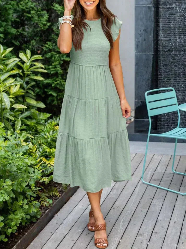 LP | Women's Short Sleeve Midi Dresses