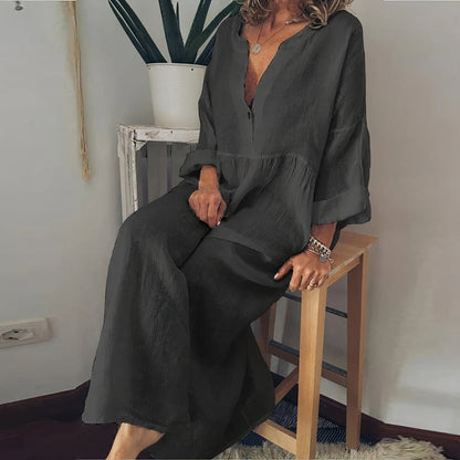 LP | Linen women's blouse dress