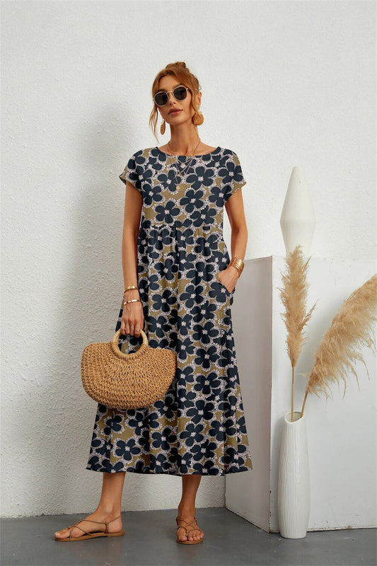 Loose-fit summer dress for women